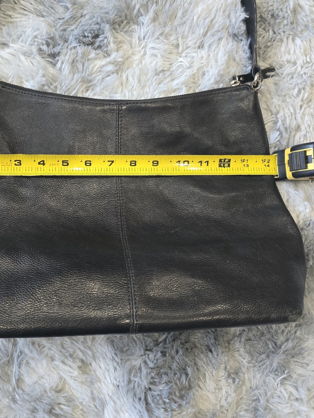 Vintage Kate Spade Black Leather Shoulder Bag - Picture 10 of 13